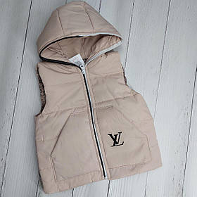 Жилетка дитяча демісезонна зріст 86 см (12 - 18 місяців) Alisa Бежевий