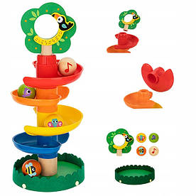 Tooky Toy Дерев'яна доріжка для кульок та доріжка для тварин K