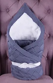 Зимовий конверт ковдра для новонароджених Мрія, сірий