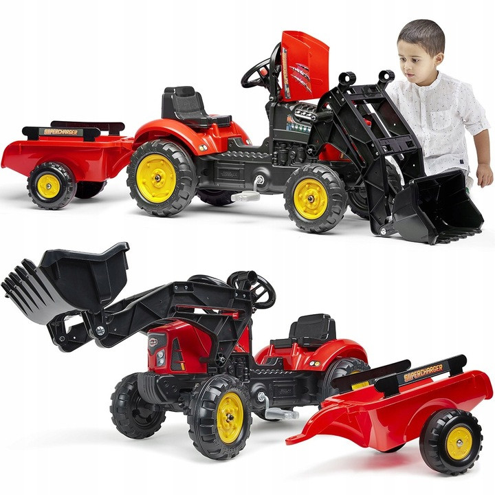 Falk Supercharger Tractor Червоний Відкривається