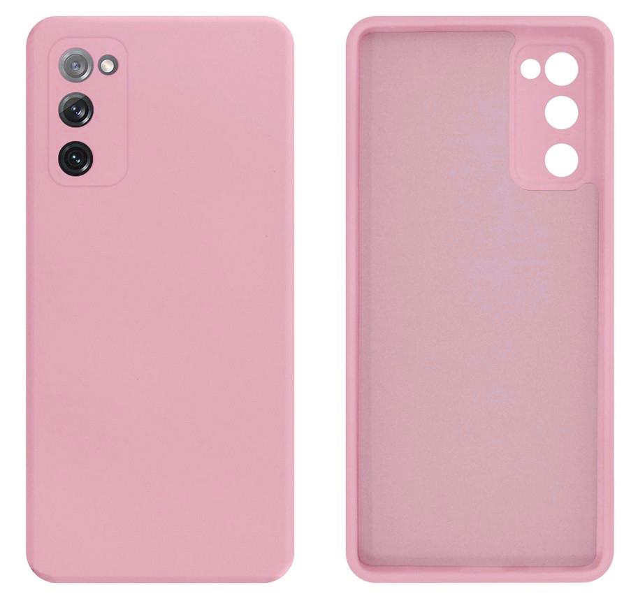 Чохол Silicone case Camera Protective для Samsung S20 FE (18) пудра Pink Sand