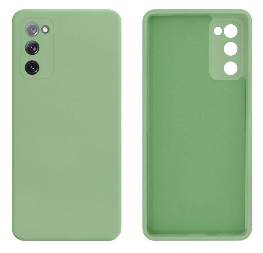 Чохол Silicone case Camera Protective для Samsung S20 FE (19) м'ятний Mint