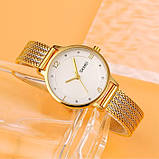 Жіночий годинник з браслетом міланська петля Skmei 1874GD Gold, фото 5