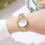 Жіночий годинник з браслетом міланська петля Skmei 1874GD Gold, фото 7