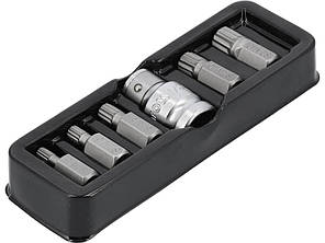 Набір насадок отверточних YATO SPLINE M5-10 з перехідником 1/2" 6 шт YT-0414