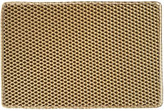 Килимок придверний EVA 60х40 см бежевий колір кант бежевий дизайн ромб