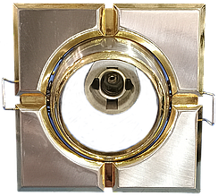 Світильник точковий Feron 098- R50-S 230V E14 60W метал титан-золото кв