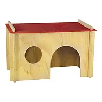 Будиночок для морських свинок, Д012 Лорі, Деревний, колір мікс, 25х16х14,5 см (*)