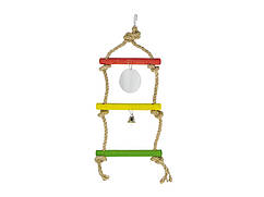 Підвіска з дзеркальцем і дзвіночком, сизаль, Лорі (*)