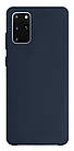 Чохол Silicone case Camera Protective для Samsung S20 Plus (08) темно-синій Dark Blue, фото 2