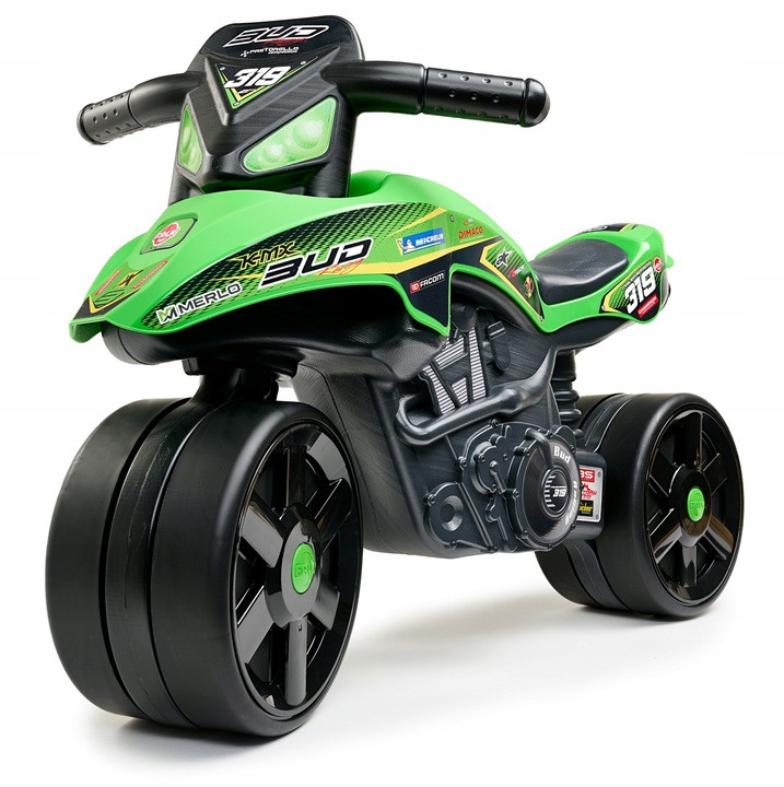 FALK Jeździk Racing Zielony Motorek Szerokie Koło 1 годину тому