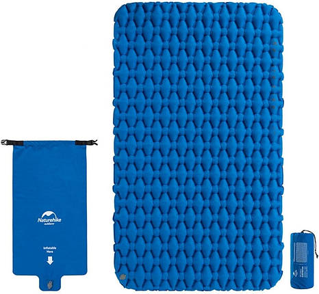 Двомісний надувний килимок Naturehike FC-11 NH19Z055-P (Blue), фото 1