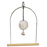 Гойдалка для папуг, дзеркало+дзвінок, 17 см (*)