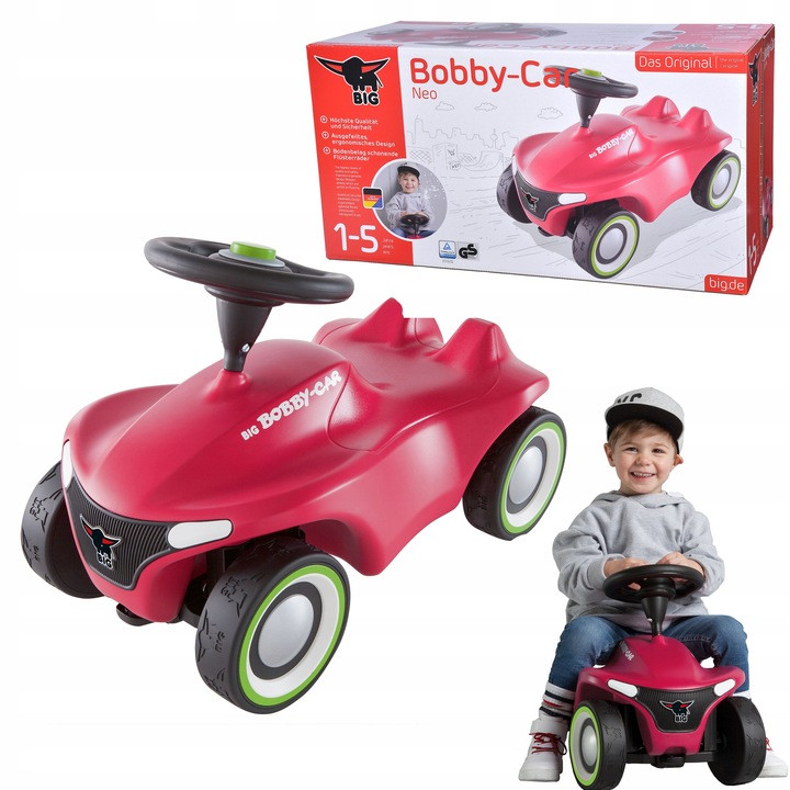 Big Bobby Car Neo рожевий райдер