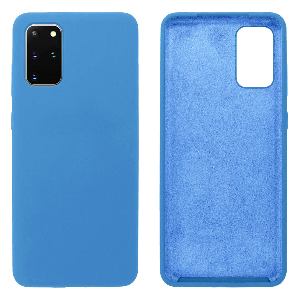 Чохол Silicone case Camera Protective для Samsung S20 Plus (16) синій Blue