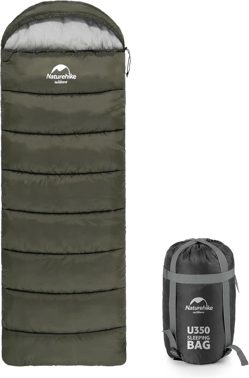 Спальний мішок-ковдра Naturehike U350 NH20MSD07, Right (Green)