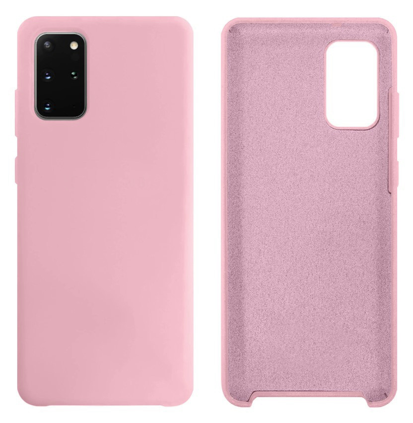 Чохол Silicone case Camera Protective для Samsung S20 Plus (18) пудра Pink Sand