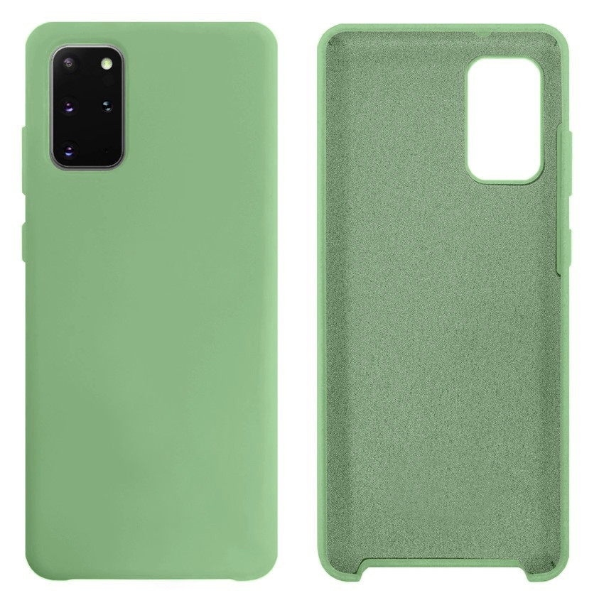 Чохол Silicone case Camera Protective для Samsung S20 Plus (19) м'ятний Mint