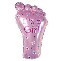 Фольгована міні-куля Ступня дівчинки (Flexmetal)