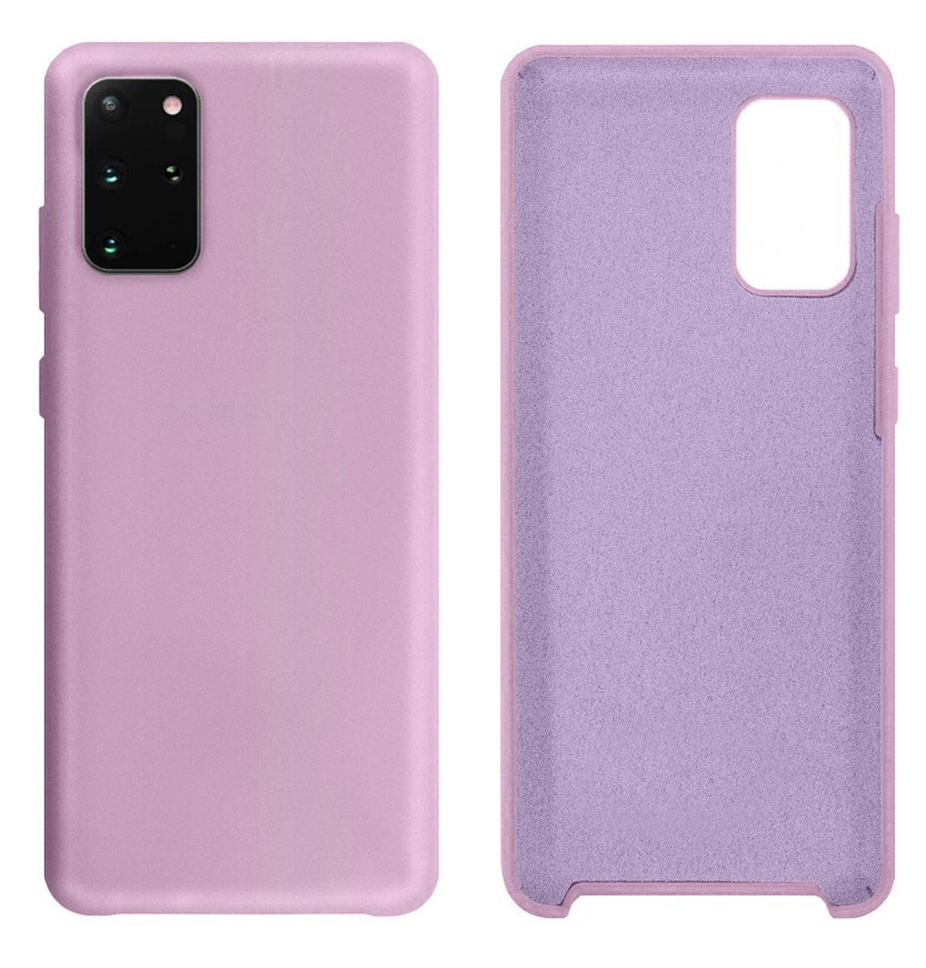 Чохол Silicone case Camera Protective для Samsung S20 Plus (24) чорничний Blueberry