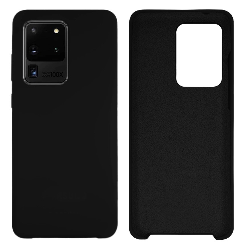 Чохол Silicone case Camera Protective для Samsung S20 Ultra (03) чорний Black