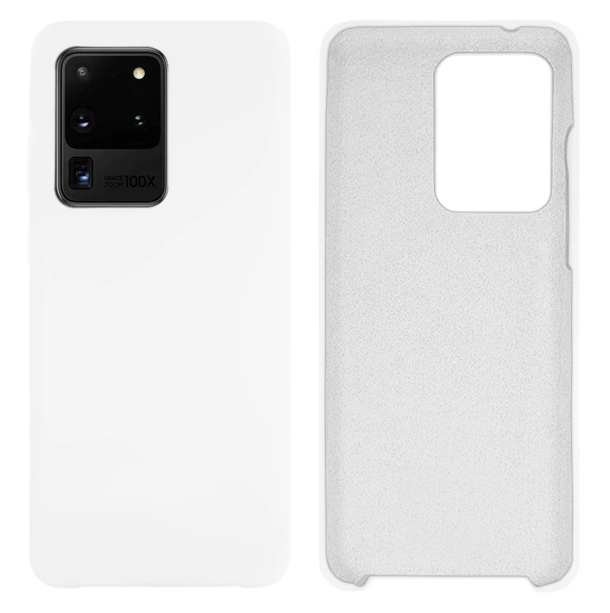 Чохол Silicone case Camera Protective для Samsung S20 Ultra (09) білий White