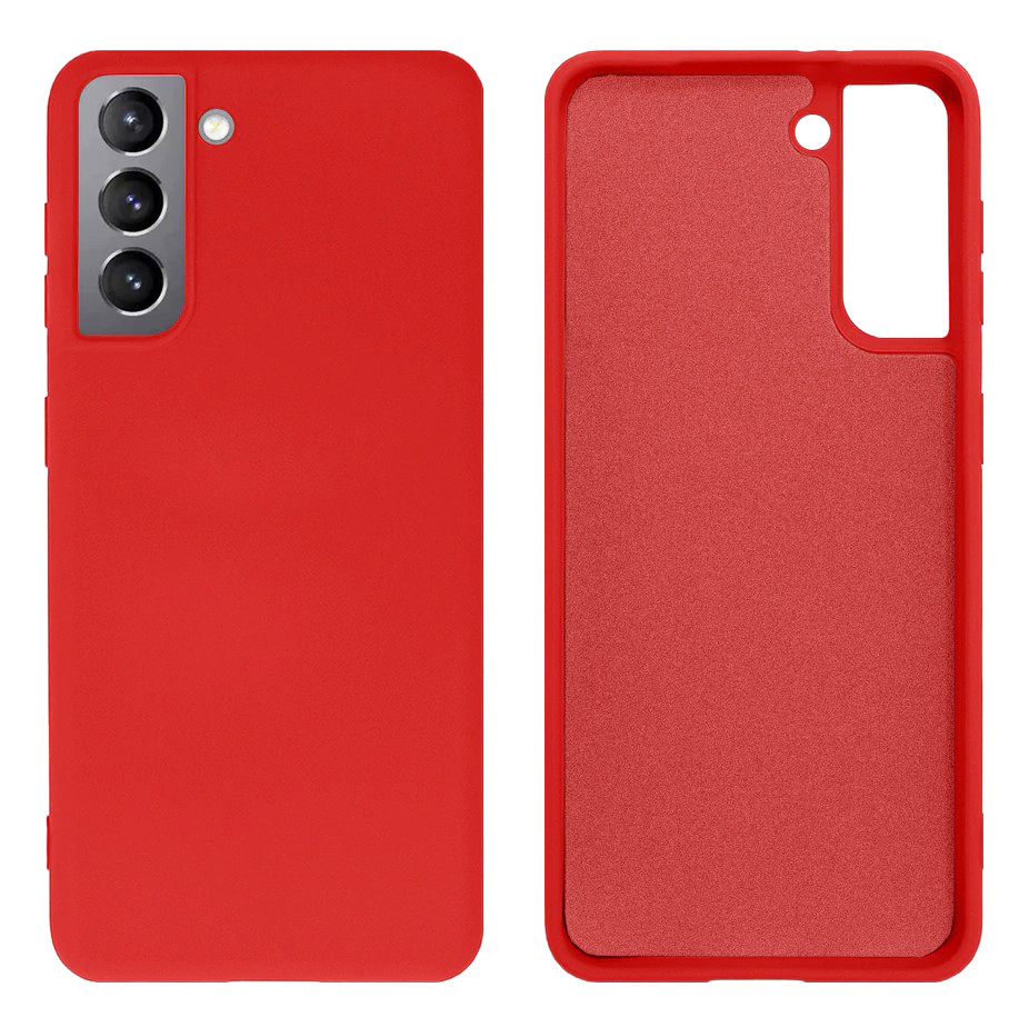 Чохол Silicone case Camera Protective для Samsung S22 Plus (01) червоний Red