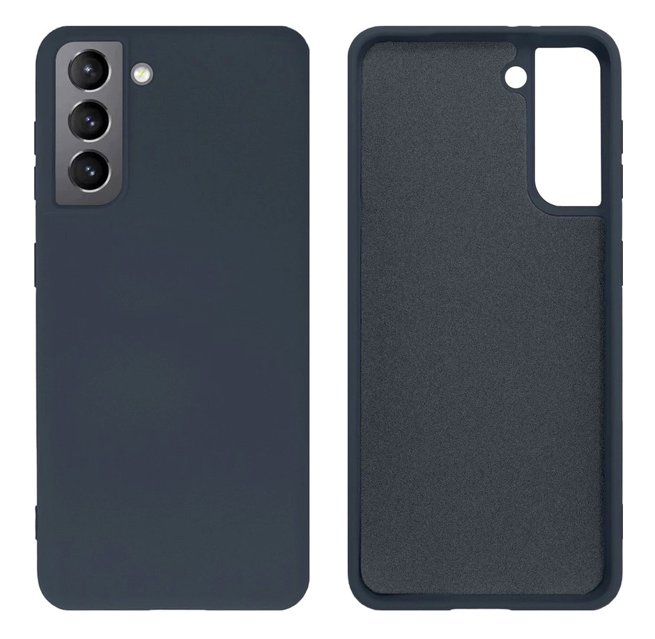 Чохол Silicone case Camera Protective для Samsung S21 FE (05) темно-сірий Dark grey