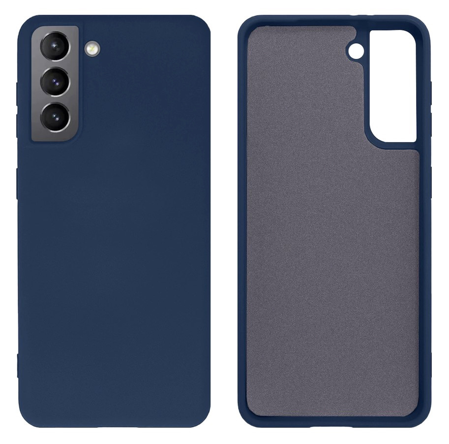 Чохол Silicone case Camera Protective для Samsung S23 (08) темно-синій Dark Blue