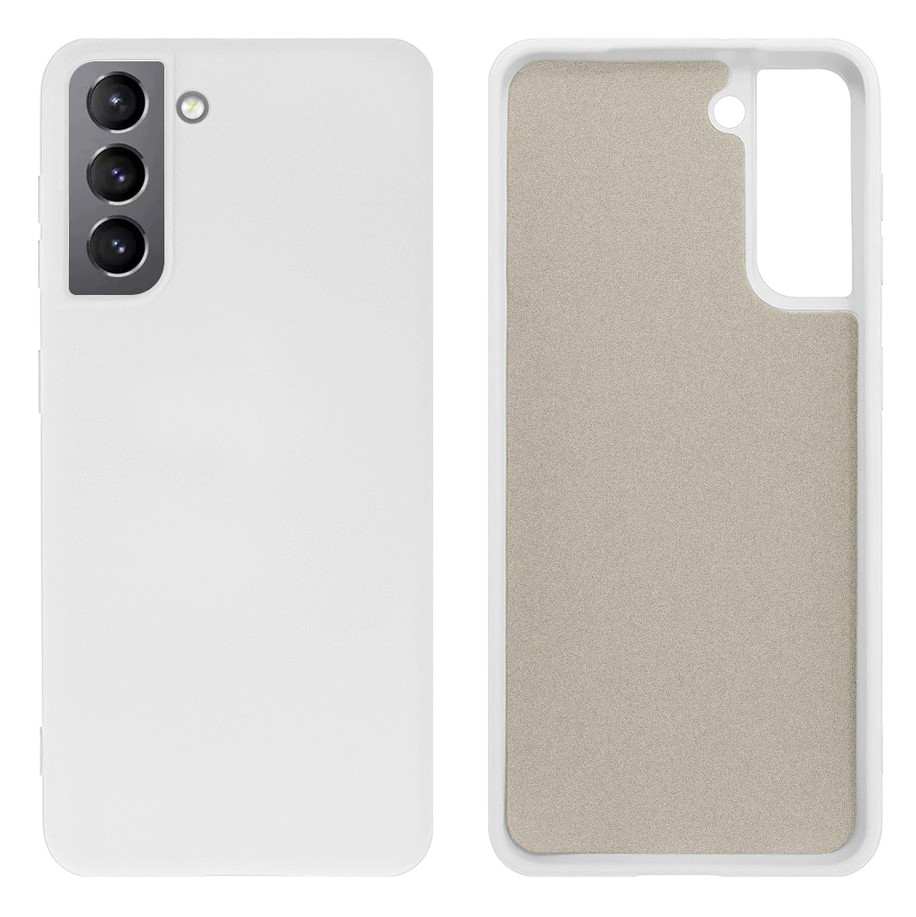 Чохол Silicone case Camera Protective для Samsung S22 (09) білий White