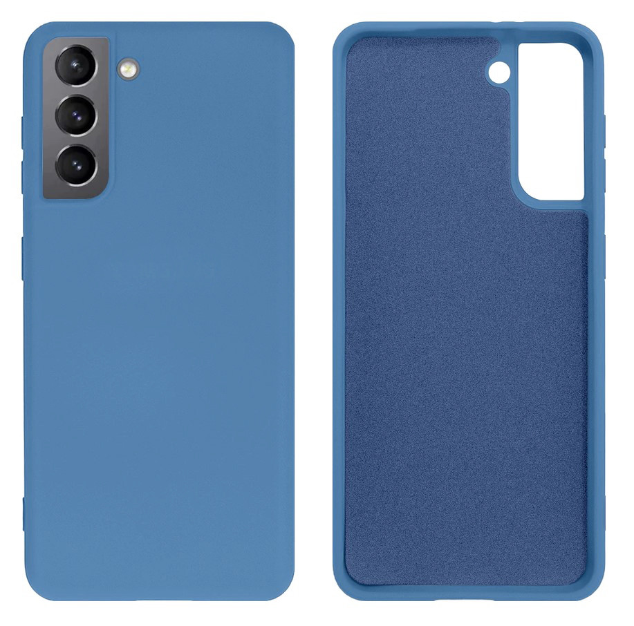 Чохол Silicone case Camera Protective для Samsung S22 Plus (10) Синій Azure