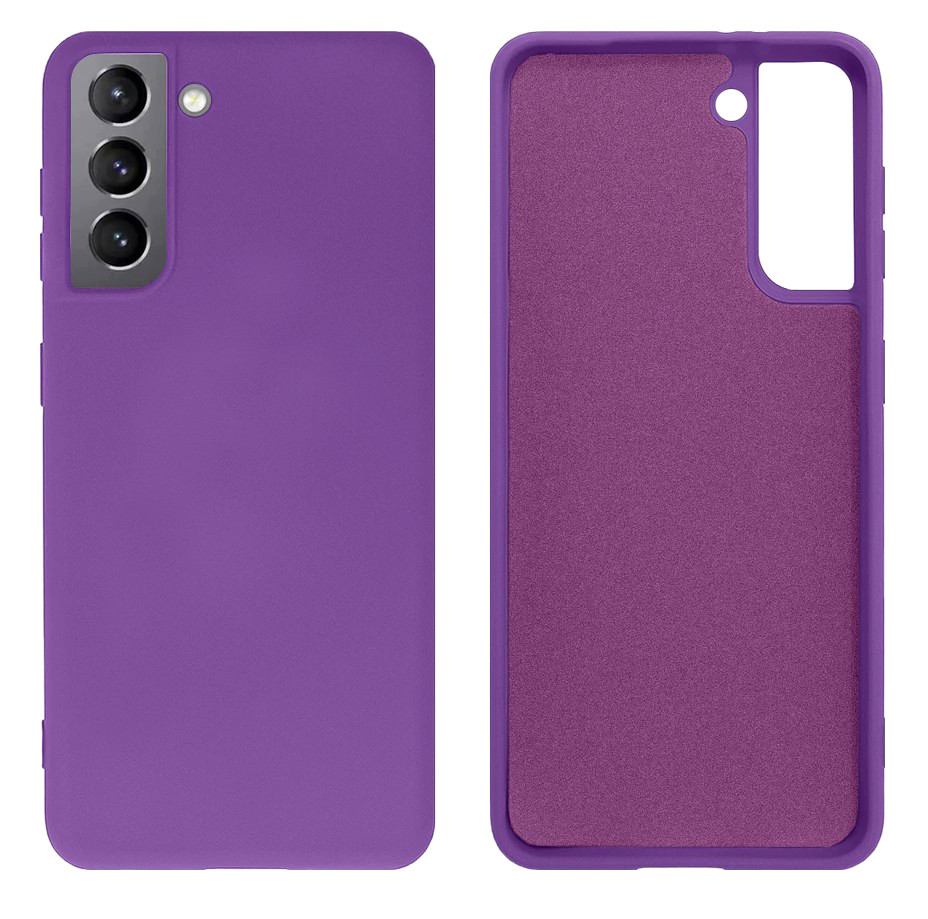 Чохол Silicone case Camera Protective для Samsung S22 Plus (14) фіолетовий Purple