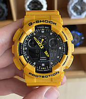 Годинник Casio G-Shock GA -100 YELLOW AAA