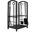 Підставка на дерево з приладами pk011 kaminer ДРОВАК ДЛЯ КАМІНА З АКСЕСУАРІМА ДО 30 КГ KAMINER (8785), фото 4