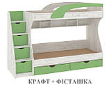 Дитяче ліжко двоповерхове Кадет МДФ 80*190, фото 6