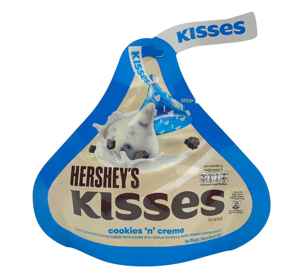Шоколадні цукерки Hershey's Kisses Cookies 'n' Creme 82г, фото 1