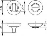 Ручка поворотна BK6 RM AB/GP-7, фото 3