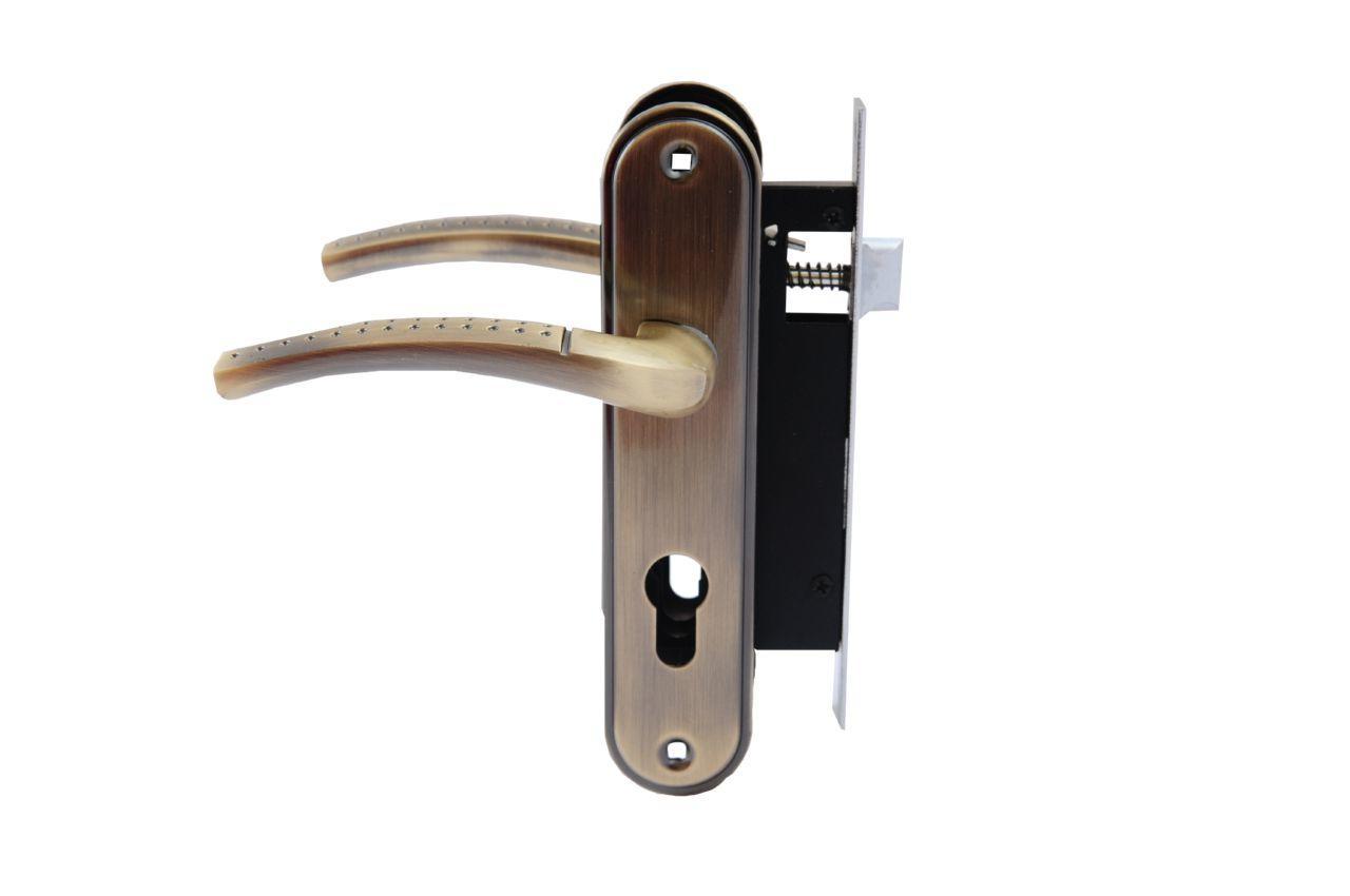 Ручка на планці з корпусом FZB ЕТ-6540 АВ (бронза), фото 1