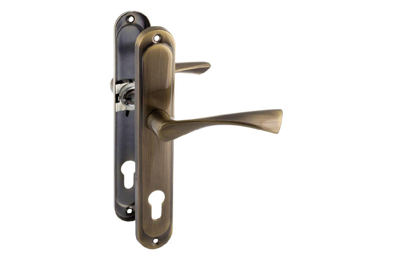 Ручка на планці під циліндр FZB 85 мм ET-257 AB, фото 1