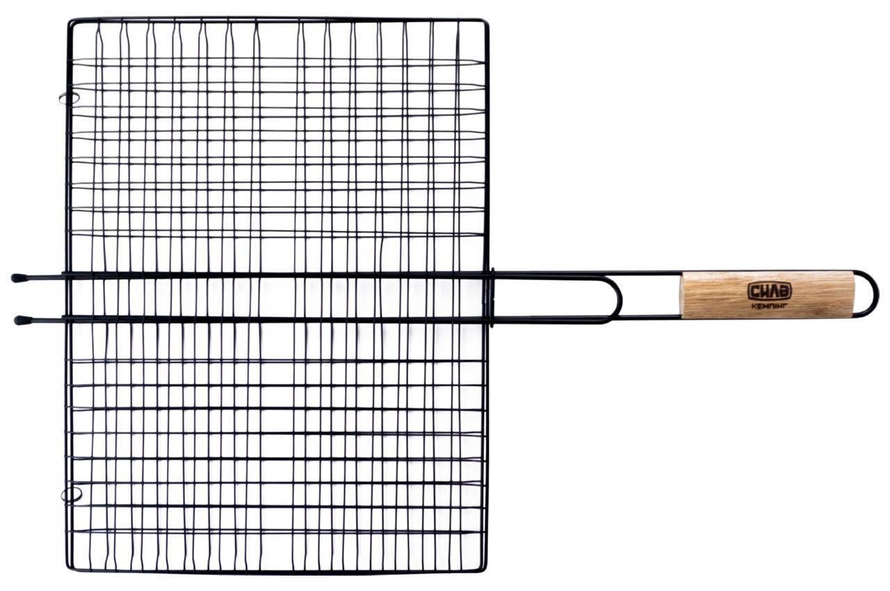 Решітка-гриль Сила — 400 x 300 мм антипригарна решітка для мангалу, фото 1