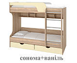 Дитяче ліжко двоповерхове Юнга МДФ 80*190, фото 4
