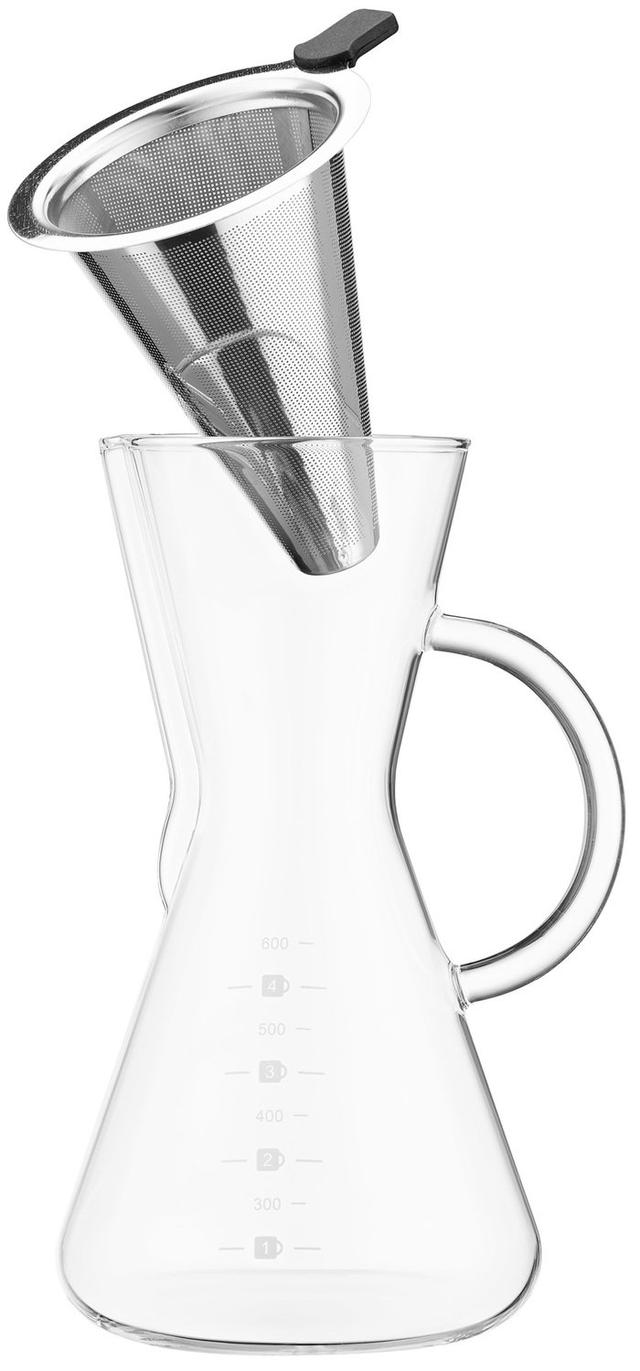 Кемекс для кави ARDESTO 600 мл. Chemex Black Mars з фільтром
