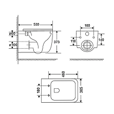 Унітаз підвісний Qtap Gemini із сидінням Slim Duroplast/ Soft-close/ Quick relase, фото 2