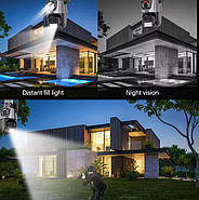 Вулична IP камера відеоспостереження з двома об'єктивами P11 QQ6 8MP WiFi Камера з віддаленим доступом та мигалками, фото 2