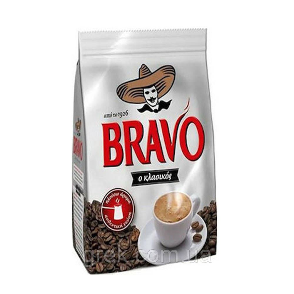 Кава грецька натуральна мелена класична Bravo 985 г, фото 1