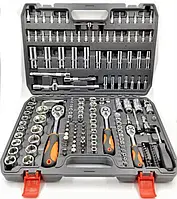 Універсальний автомобільний набір інструментів у валізі 172 предмети для авто та будинку, професійний комплект ключів та головок