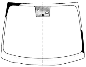 Скло лобове з обігрівом Hyundai Grandeur/Azera 11-16 SEDAN Xinyu VIN, кріп.дзерк.