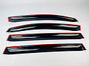Дефлектори вікон (вітровики) для Opel Zafira B 2005-2015 накладні (DEFL) Q2, фото 9