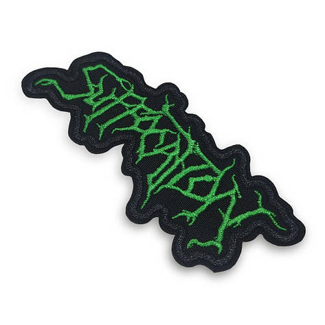 Нашивка SUFFOCATION 2 green logo, фото 3