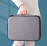 Дорожня сумка органайзер з кодовим замком (37х10,5х27см) для зберігання документів, фото 2